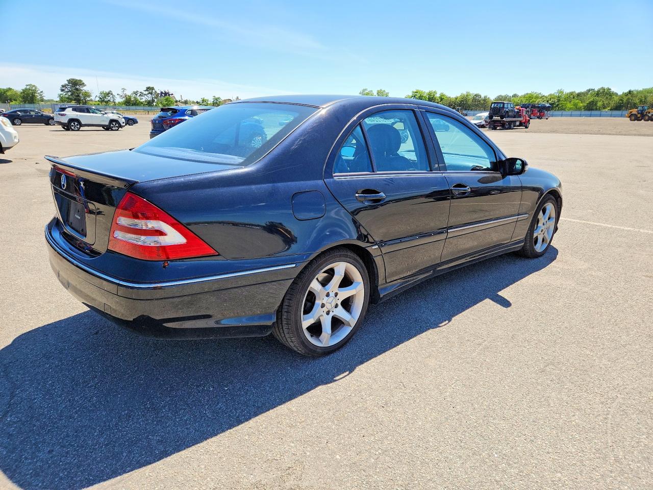 2007 Mercedes-benz C 230 Black vin: WDBRF52H77F933180