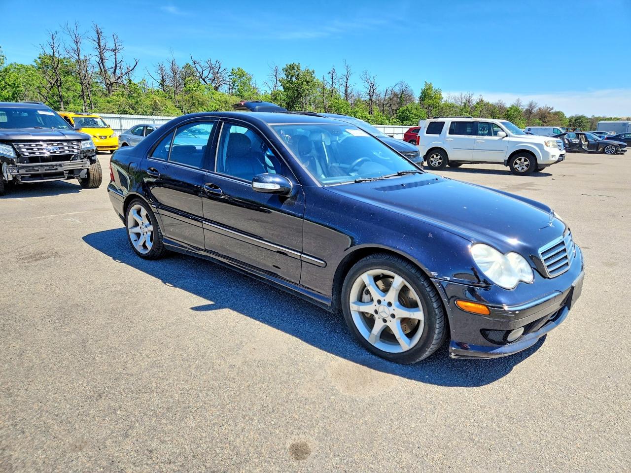 2007 Mercedes-benz C 230 Black vin: WDBRF52H77F933180