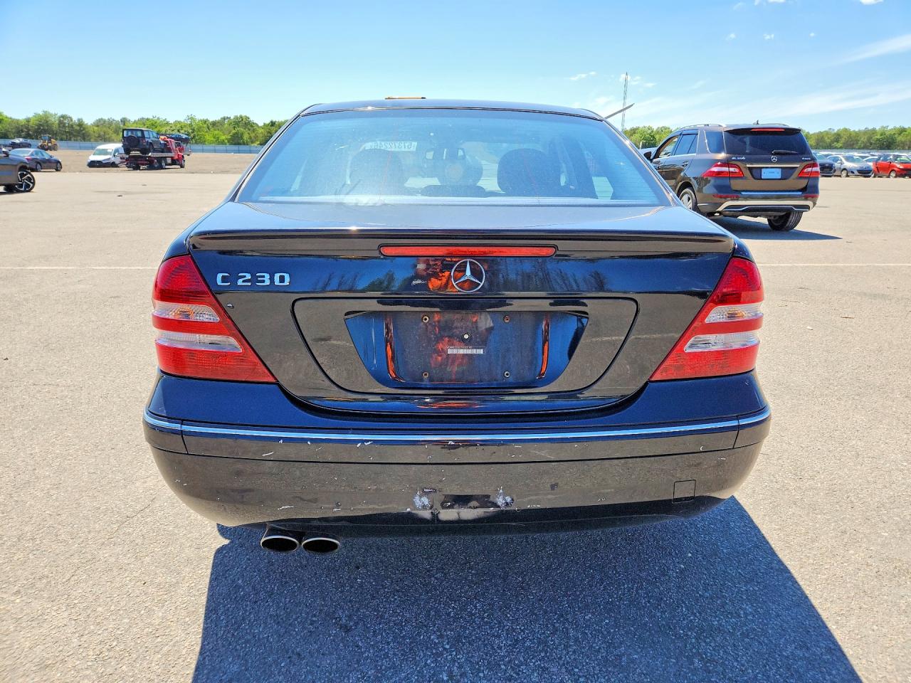 2007 Mercedes-benz C 230 Black vin: WDBRF52H77F933180