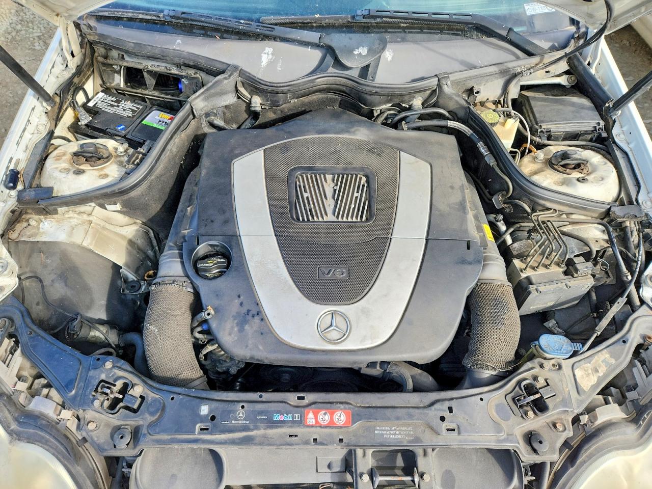 2006 Mercedes-benz C 230 White vin: WDBRF52H86A851213