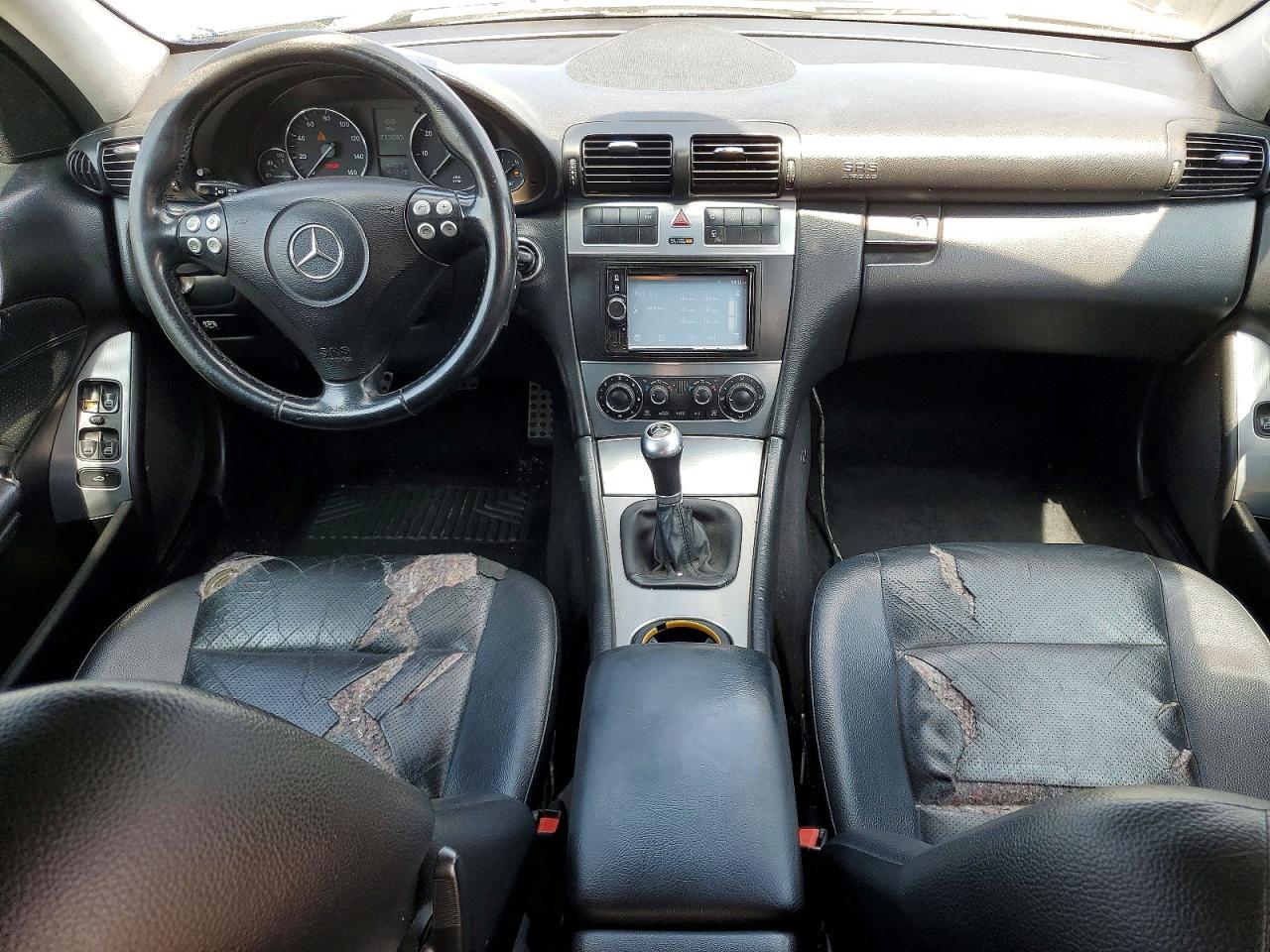2006 Mercedes-benz C 230 Black vin: WDBRF52H86F740681