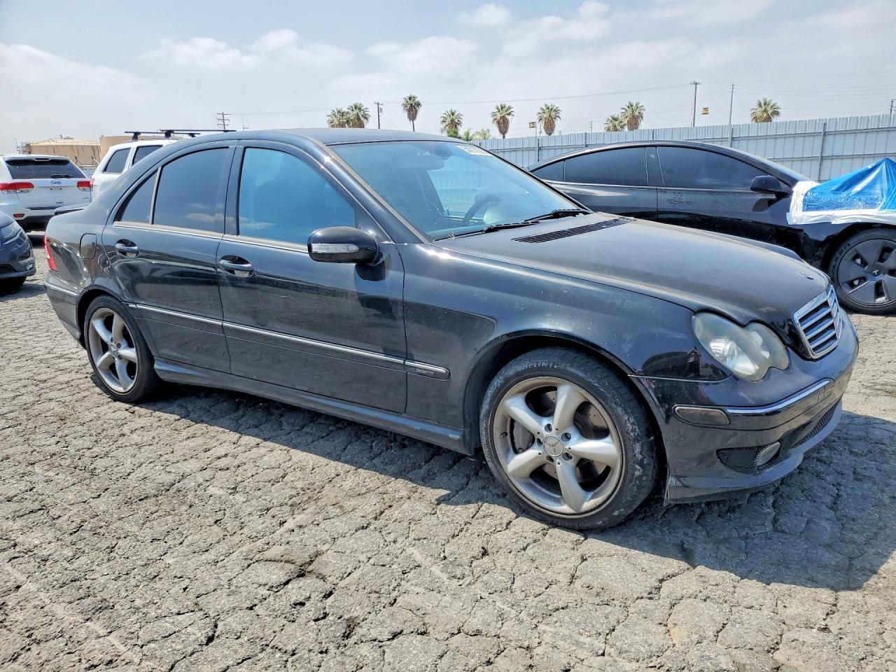 2006 Mercedes-benz C 230 Black vin: WDBRF52H86F740681