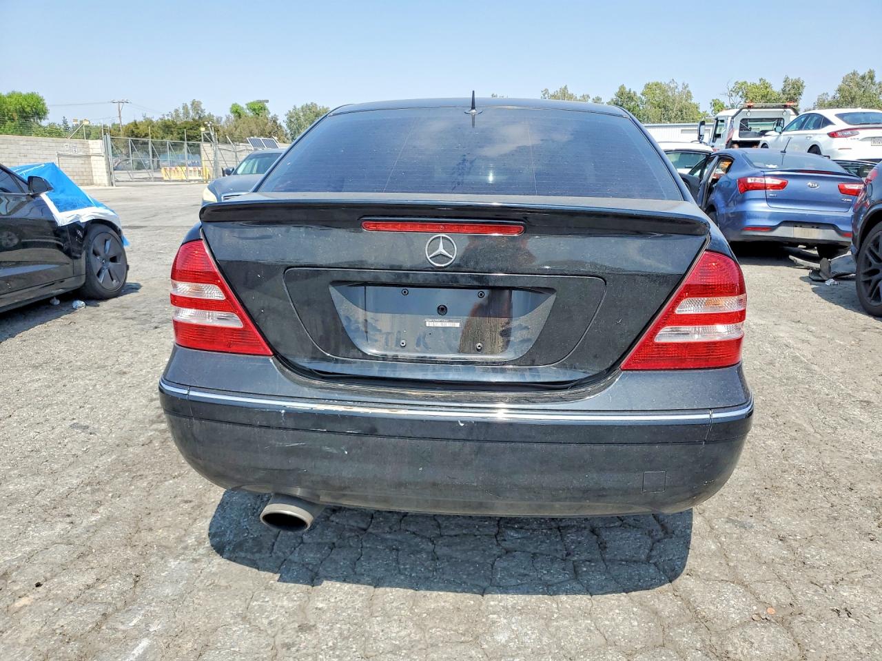 2006 Mercedes-benz C 230 Black vin: WDBRF52H86F740681