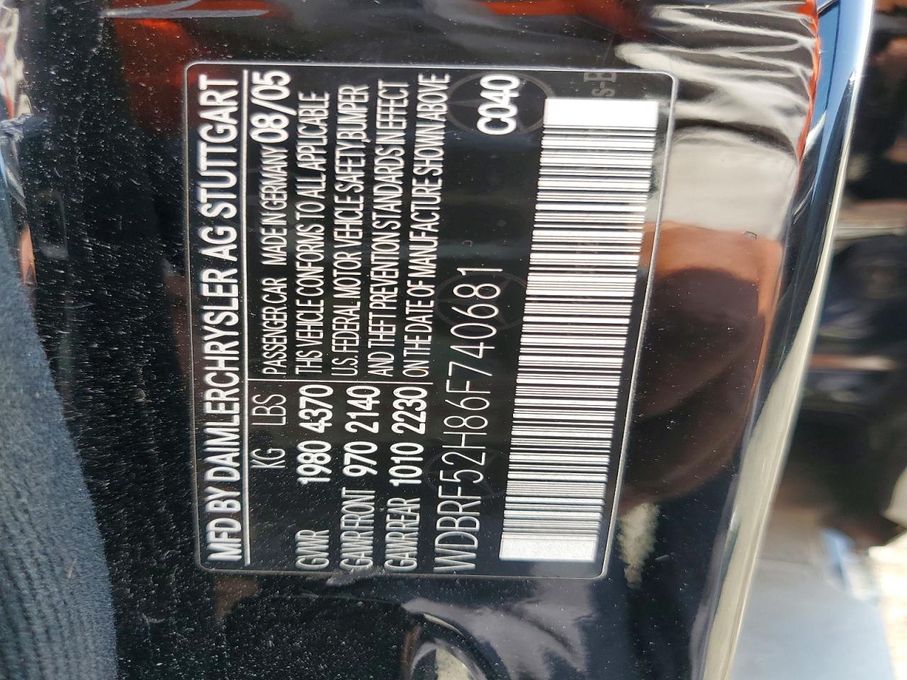2006 Mercedes-benz C 230 Black vin: WDBRF52H86F740681