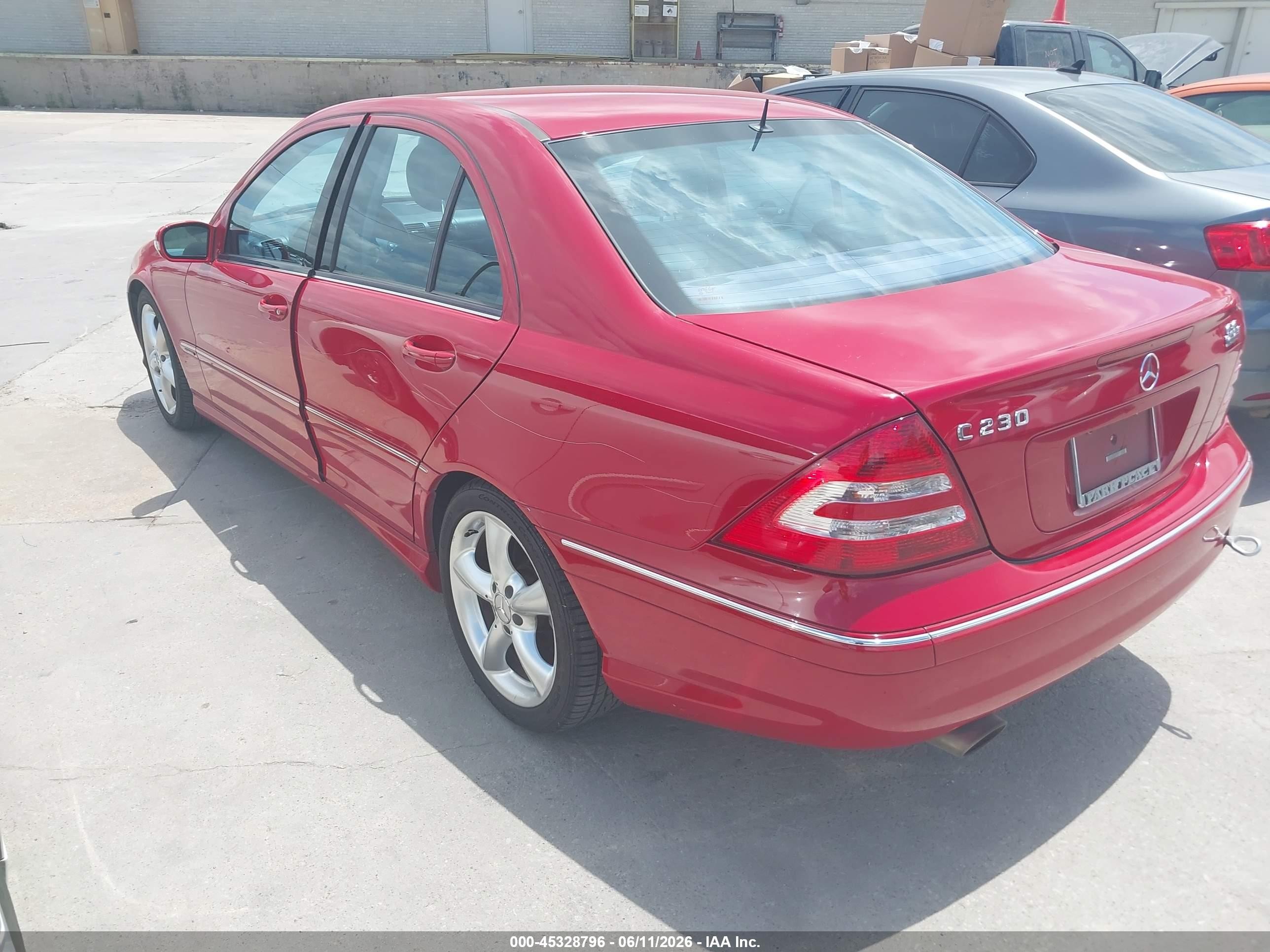 2006 Mercedes-benz C-class Sport Red vin: WDBRF52H86F816528