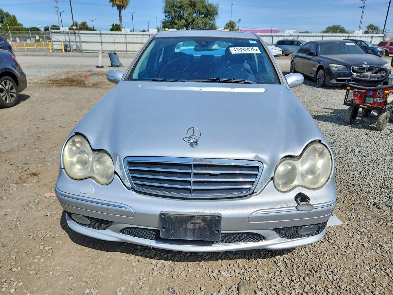 2006 Mercedes-benz C 230 Silver vin: WDBRF52H86F826248