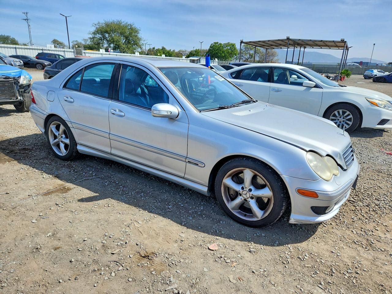 2006 Mercedes-benz C 230 Silver vin: WDBRF52H86F826248