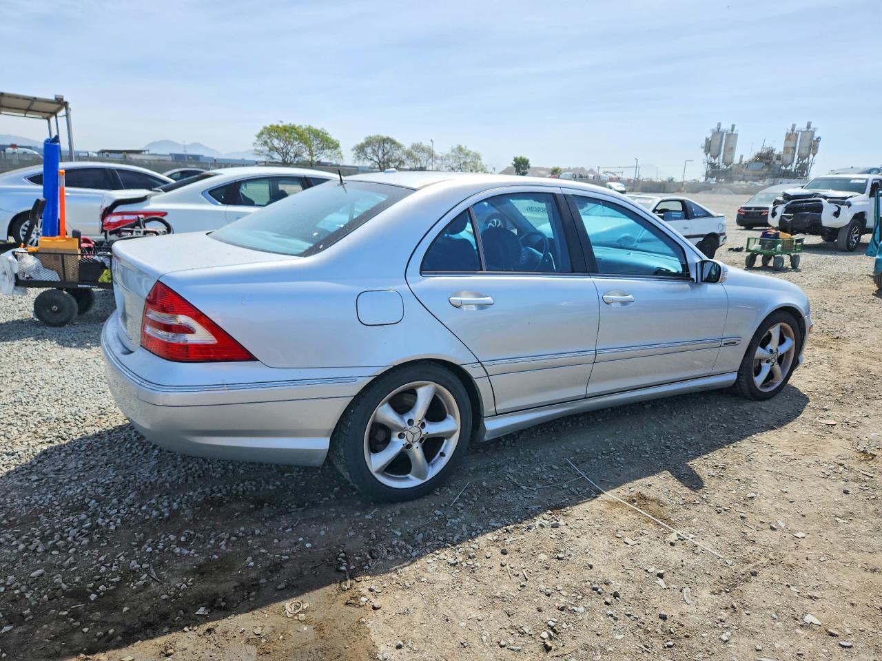 2006 Mercedes-benz C 230 Silver vin: WDBRF52H86F826248