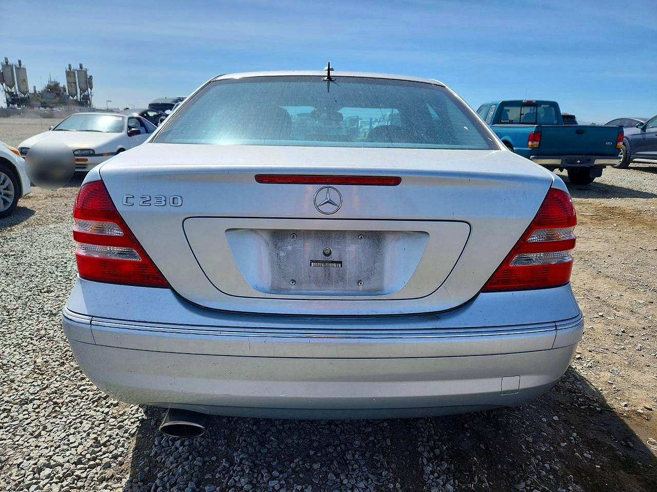 2006 Mercedes-benz C 230 Silver vin: WDBRF52H86F826248