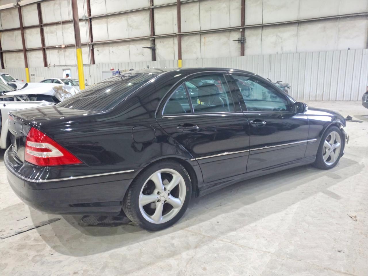 2006 Mercedes-benz C230 Black vin: WDBRF52H86F832440