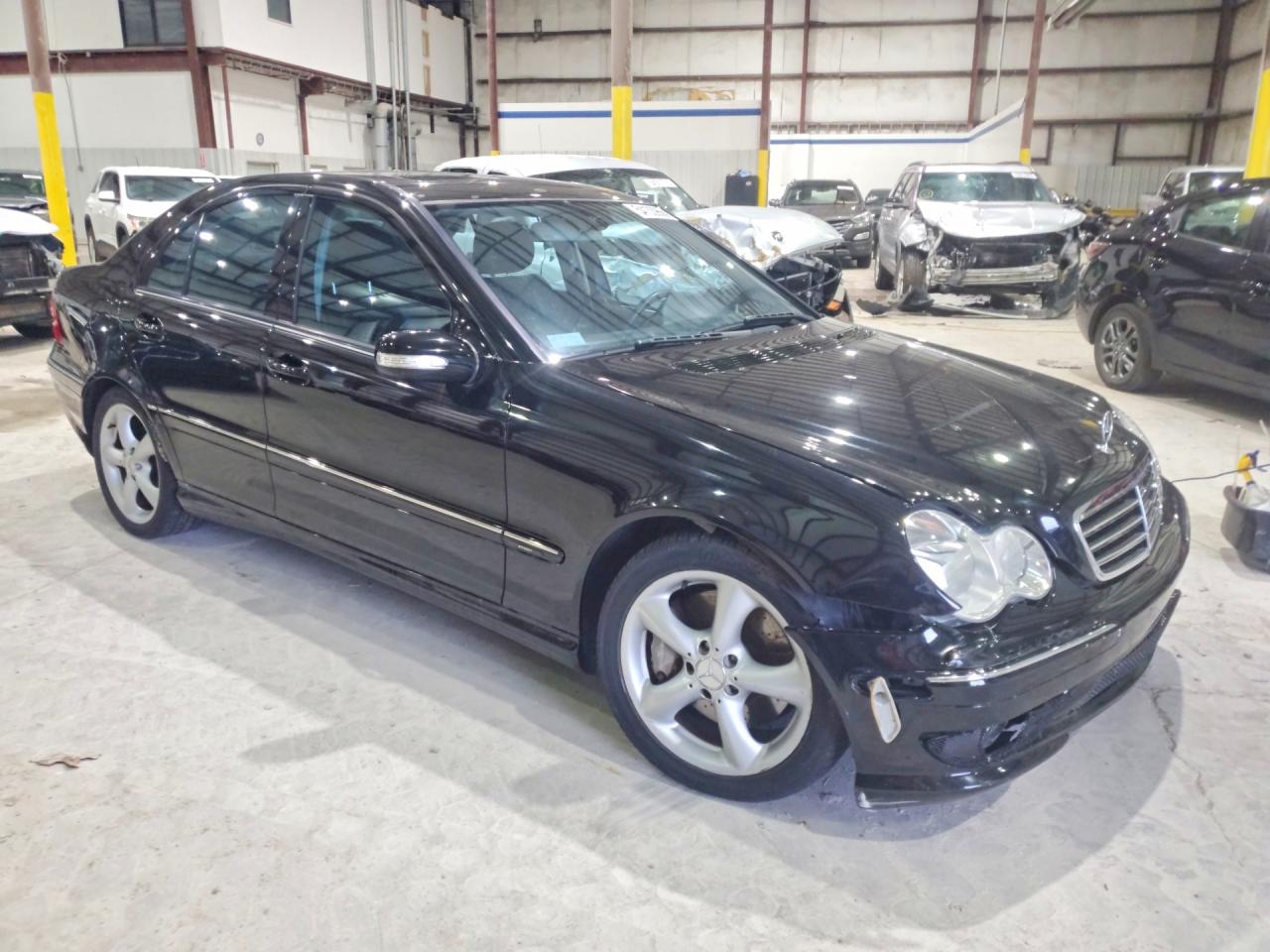 2006 Mercedes-benz C230 Black vin: WDBRF52H86F832440