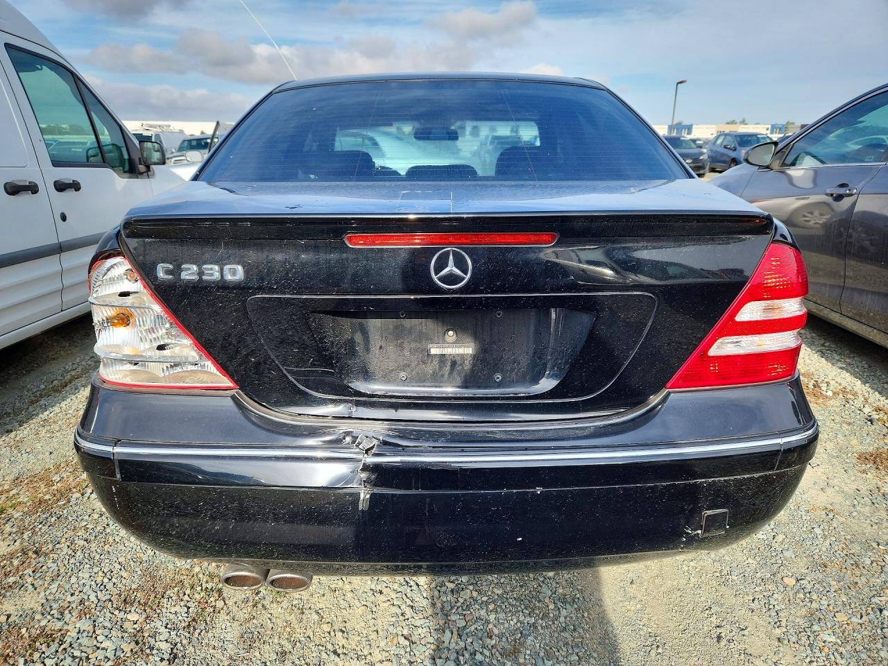 2007 Mercedes-benz C 230 Black vin: WDBRF52H87F851829