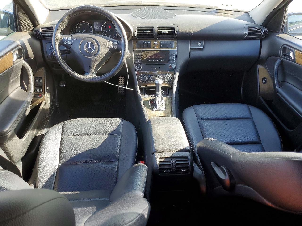2007 Mercedes-benz C 230 Black vin: WDBRF52H87F851829