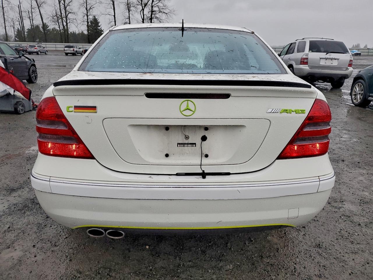 2007 Mercedes-benz C 230 Белый vin: WDBRF52H87F888766