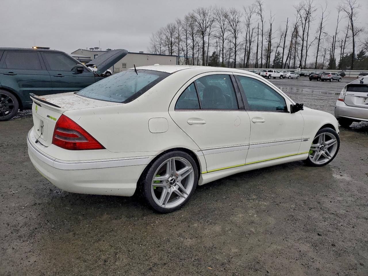 2007 Mercedes-benz C 230 Белый vin: WDBRF52H87F888766