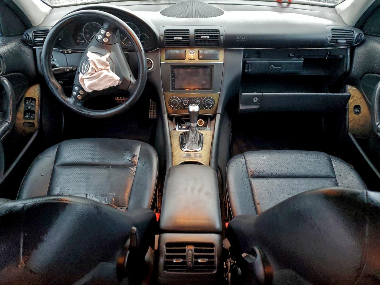 2007 Mercedes-benz C 230 Белый vin: WDBRF52H87F888766