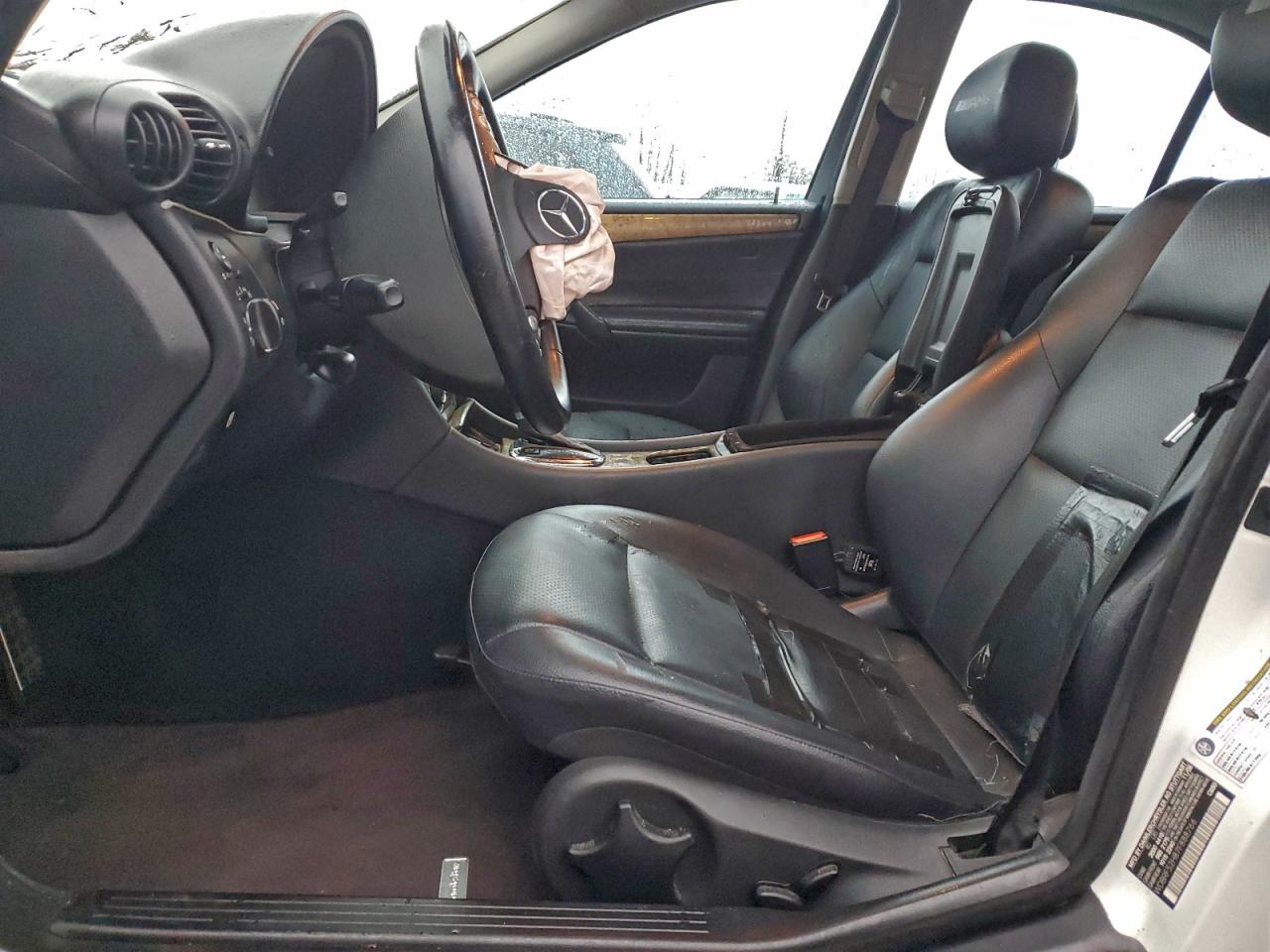 2007 Mercedes-benz C 230 Белый vin: WDBRF52H87F888766