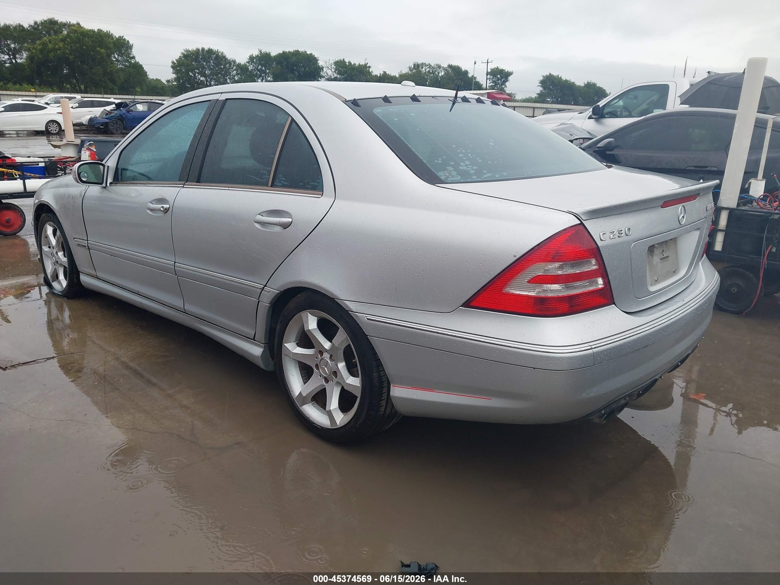 2007 Mercedes-benz C 230 Sport Silver vin: WDBRF52H87F898620