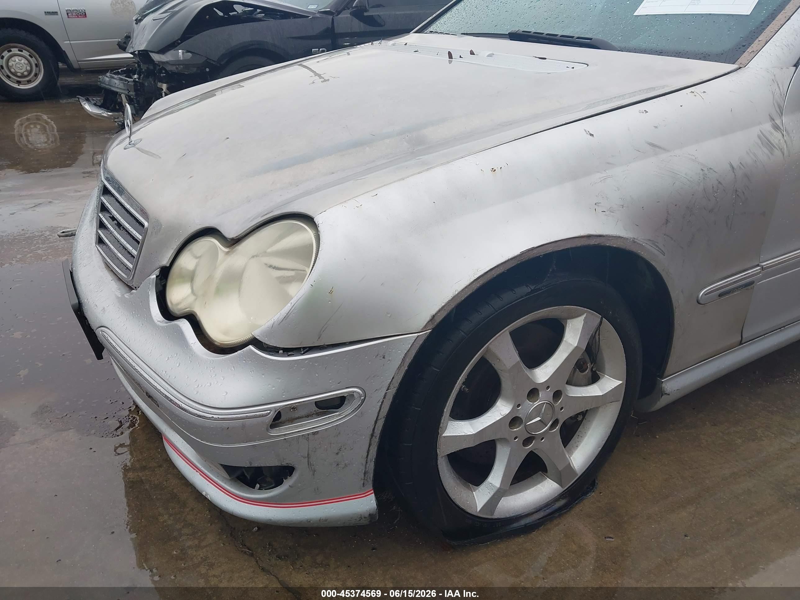 2007 Mercedes-benz C 230 Sport Silver vin: WDBRF52H87F898620