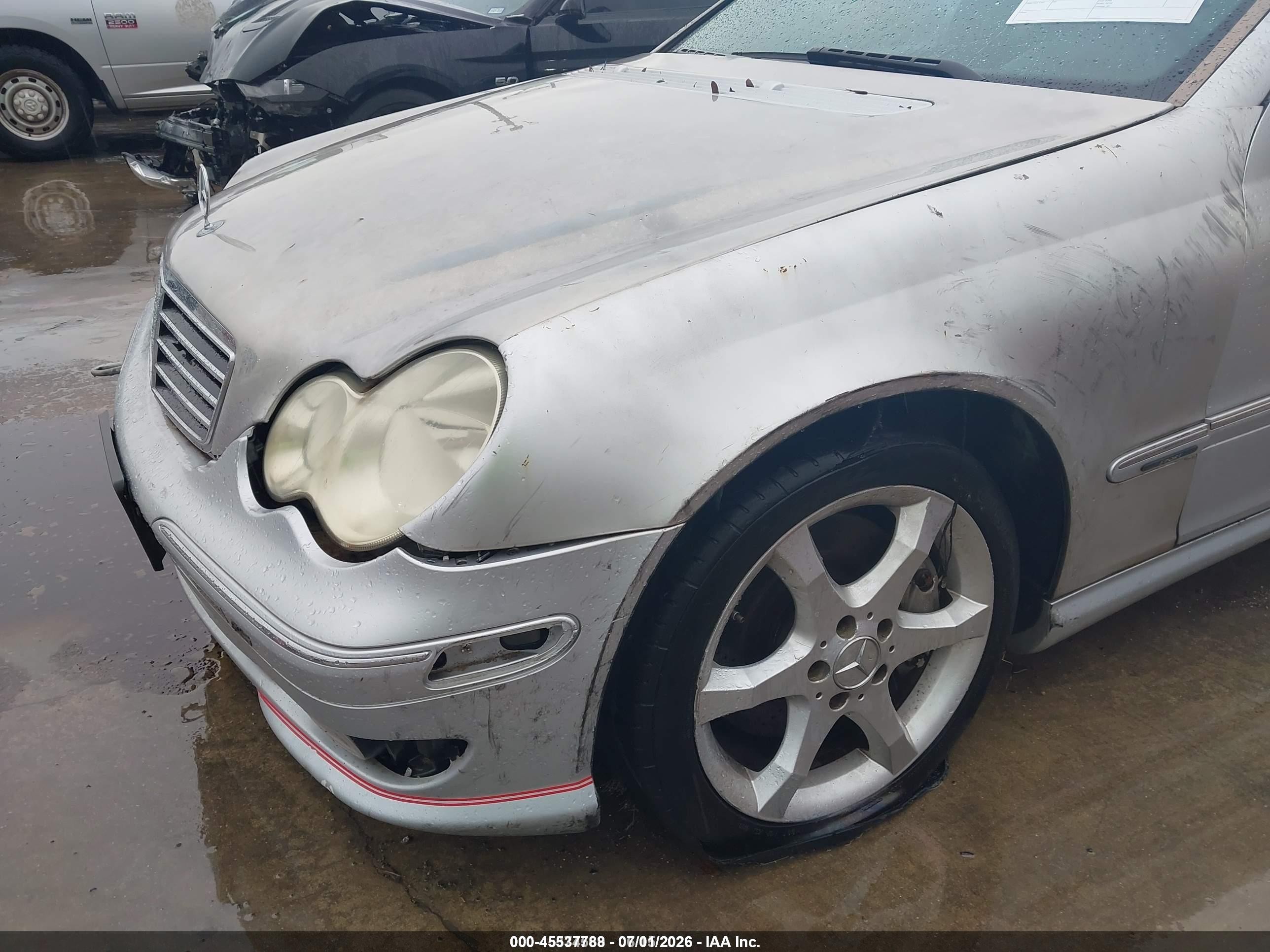 2007 Mercedes-benz C 230 Sport Silver vin: WDBRF52H87F898620