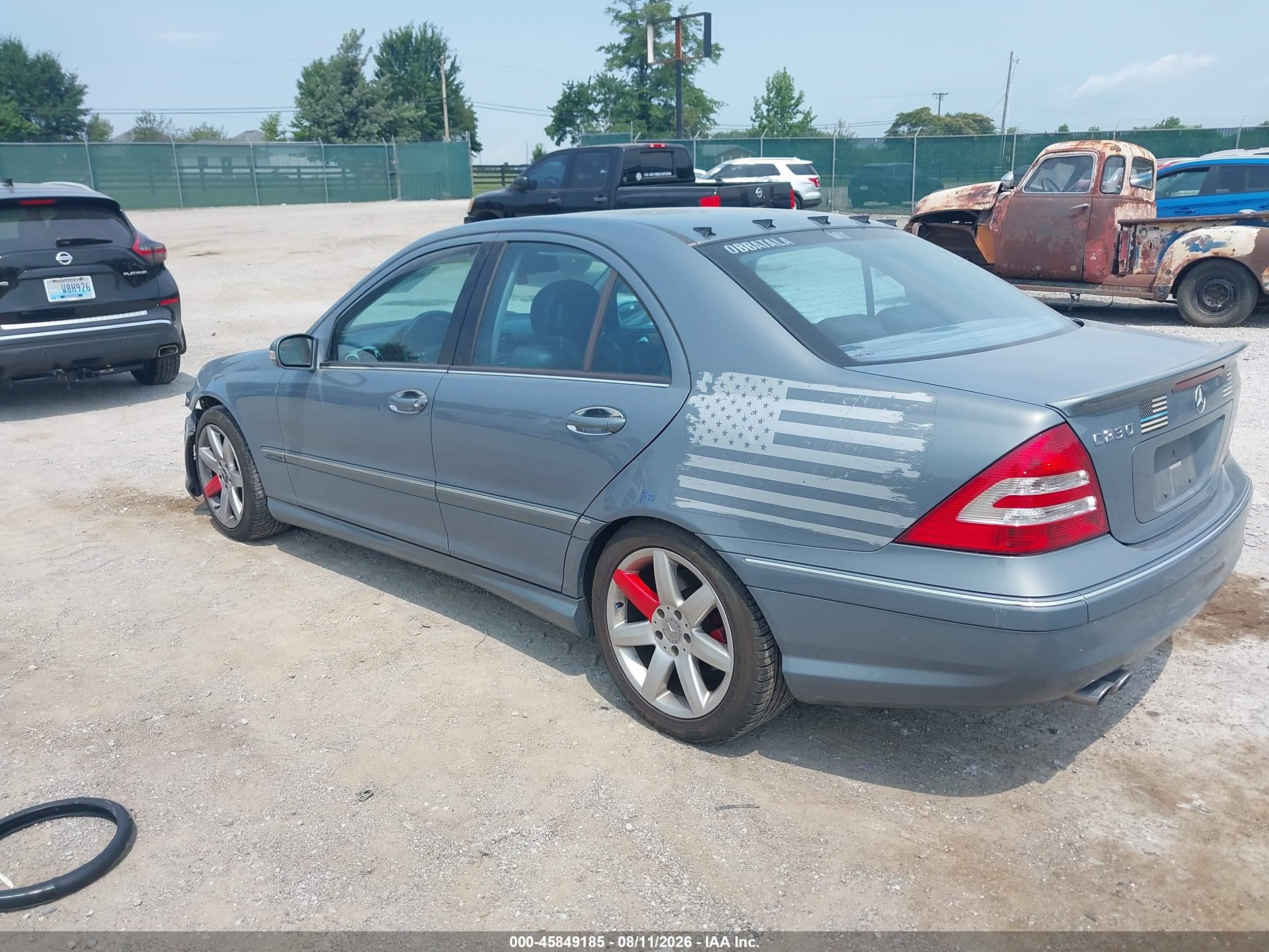 2007 Mercedes-benz C 230 Sport Teal vin: WDBRF52H87F908319