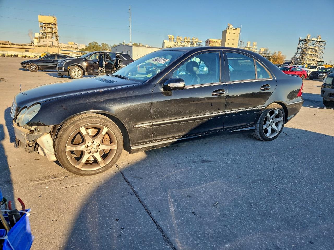 2007 Mercedes-benz C 230 Черный vin: WDBRF52H87F935231