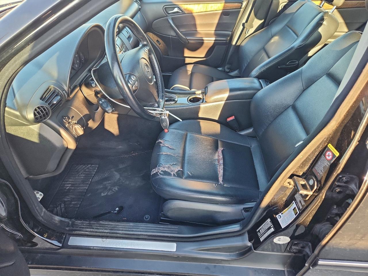 2007 Mercedes-benz C 230 Черный vin: WDBRF52H87F935231