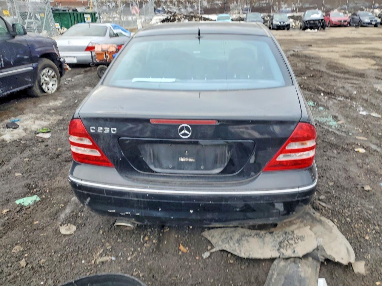 2006 Mercedes-benz C 230 Черный vin: WDBRF52H96A847056