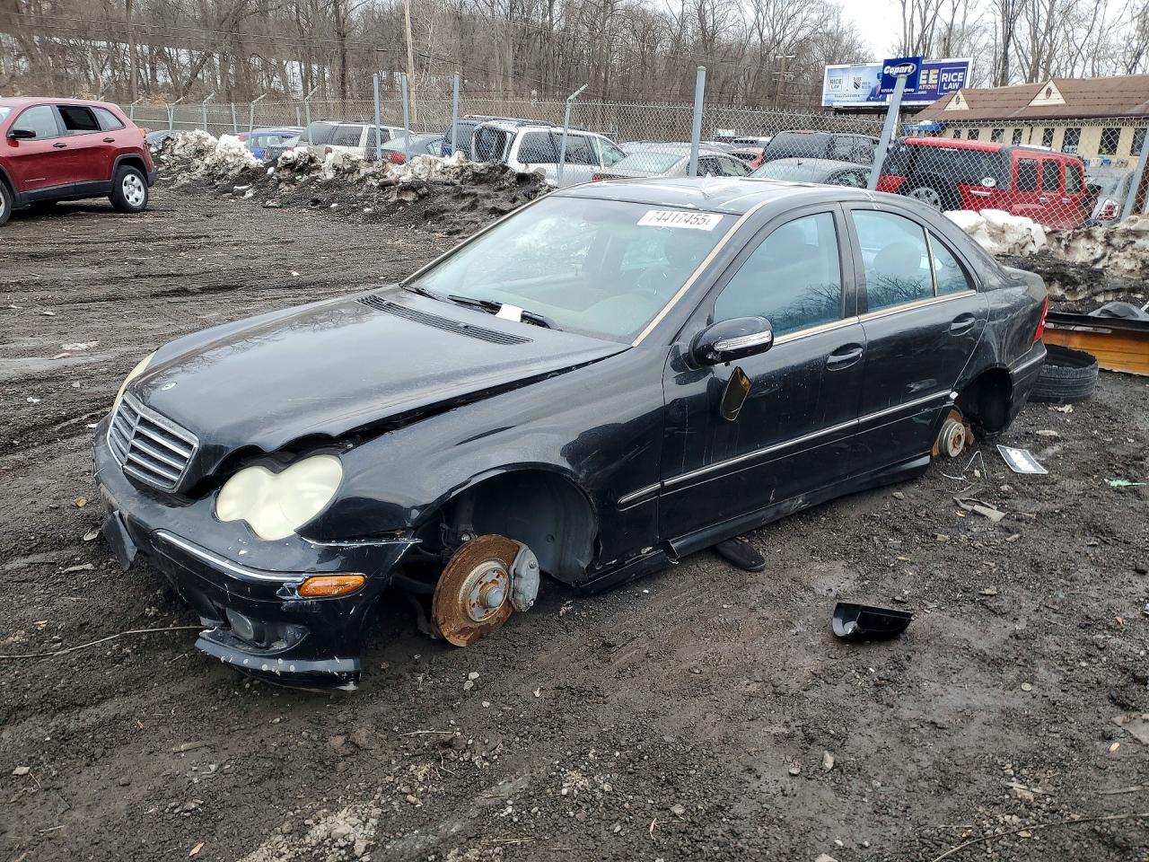 2006 Mercedes-benz C 230 Black vin: WDBRF52H96A847056