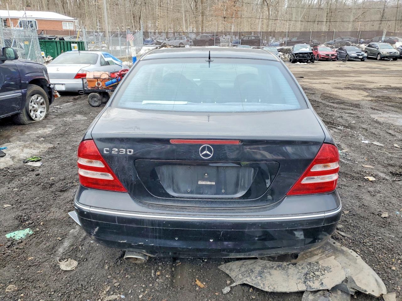 2006 Mercedes-benz C 230 Черный vin: WDBRF52H96A847056