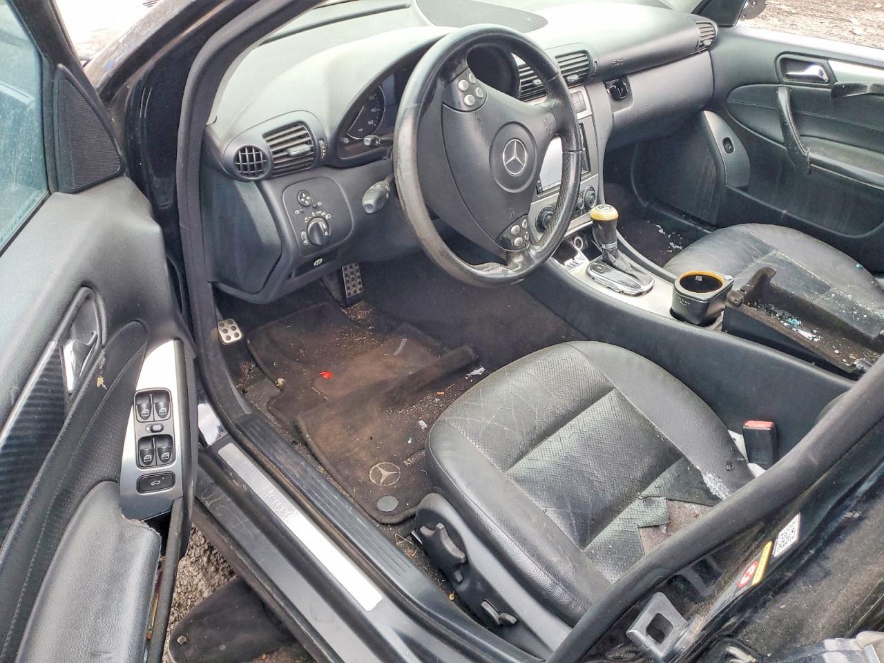 2006 Mercedes-benz C 230 Черный vin: WDBRF52H96A847056