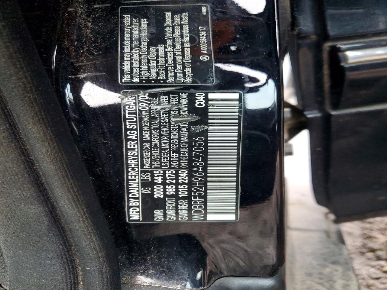 2006 Mercedes-benz C 230 Черный vin: WDBRF52H96A847056