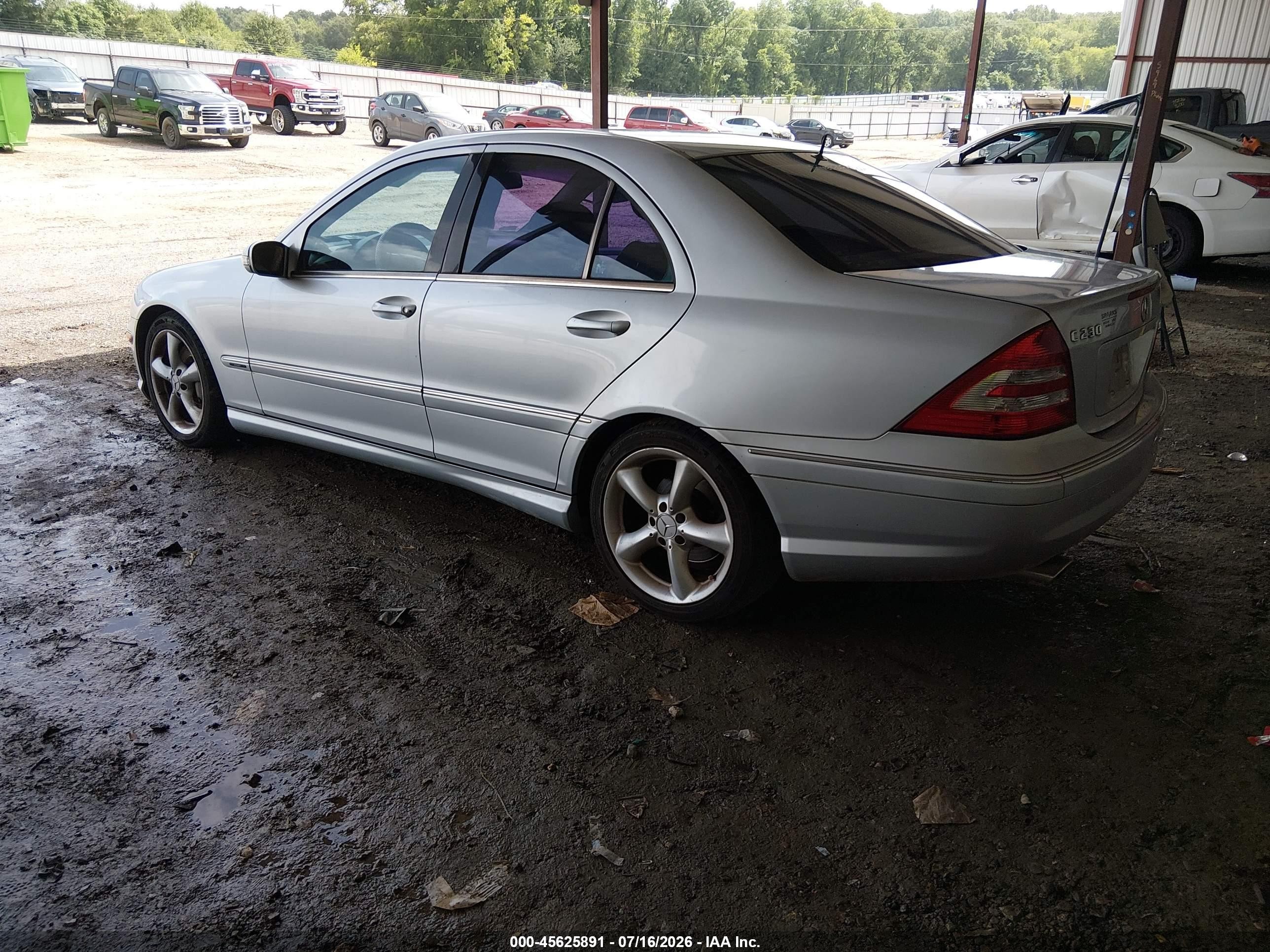 2006 Mercedes-benz C 230 Sport Серебряный vin: WDBRF52H96A885760