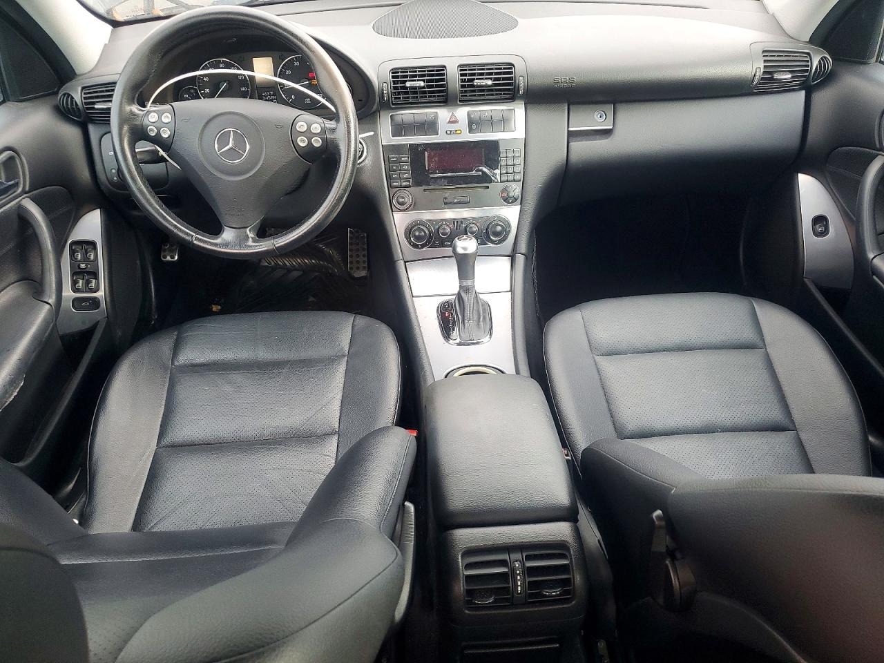 2006 Mercedes-benz C 230 Black vin: WDBRF52H96A907286