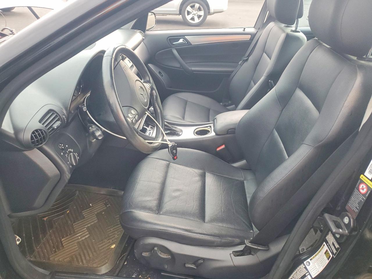 2006 Mercedes-benz C 230 Black vin: WDBRF52H96A907286