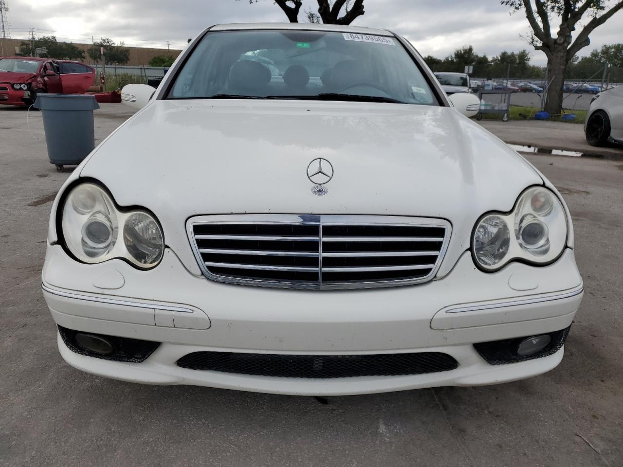 2006 Mercedes-benz C 230 White vin: WDBRF52H96F734615