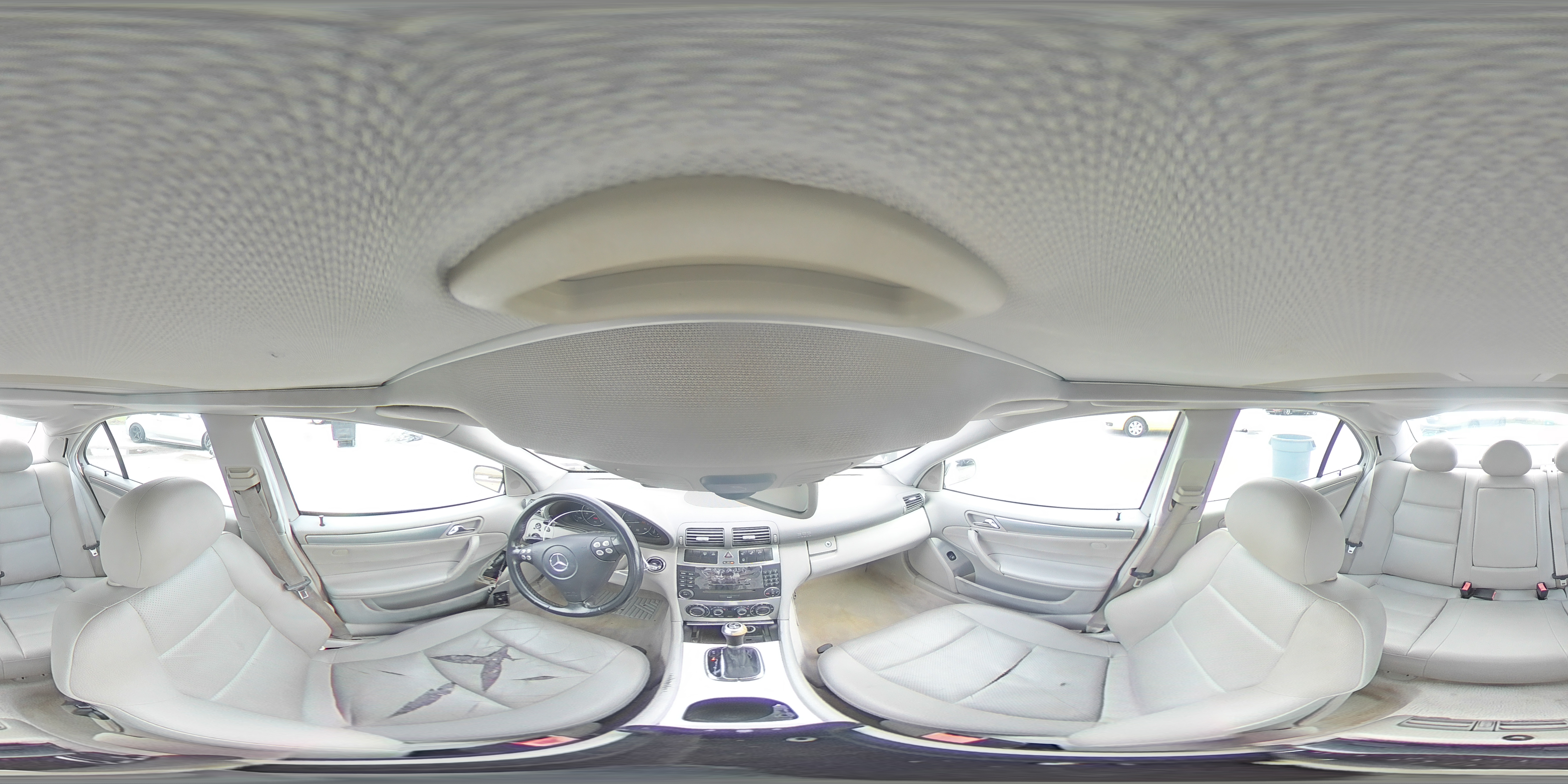 2006 Mercedes-benz C 230 White vin: WDBRF52H96F734615