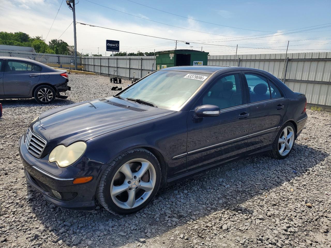 2006 Mercedes-benz C 230 Blue vin: WDBRF52H96F784012