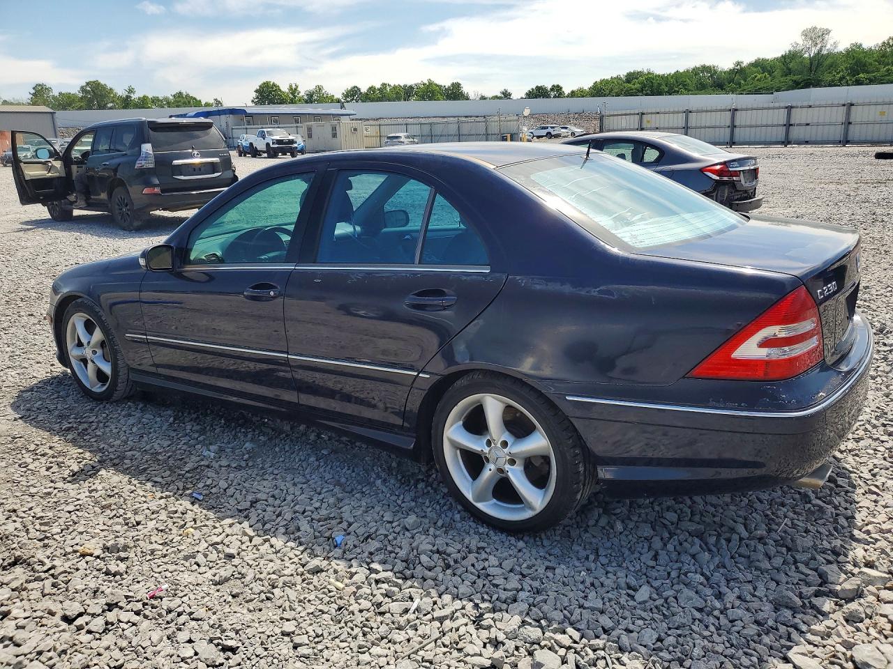 2006 Mercedes-benz C 230 Blue vin: WDBRF52H96F784012