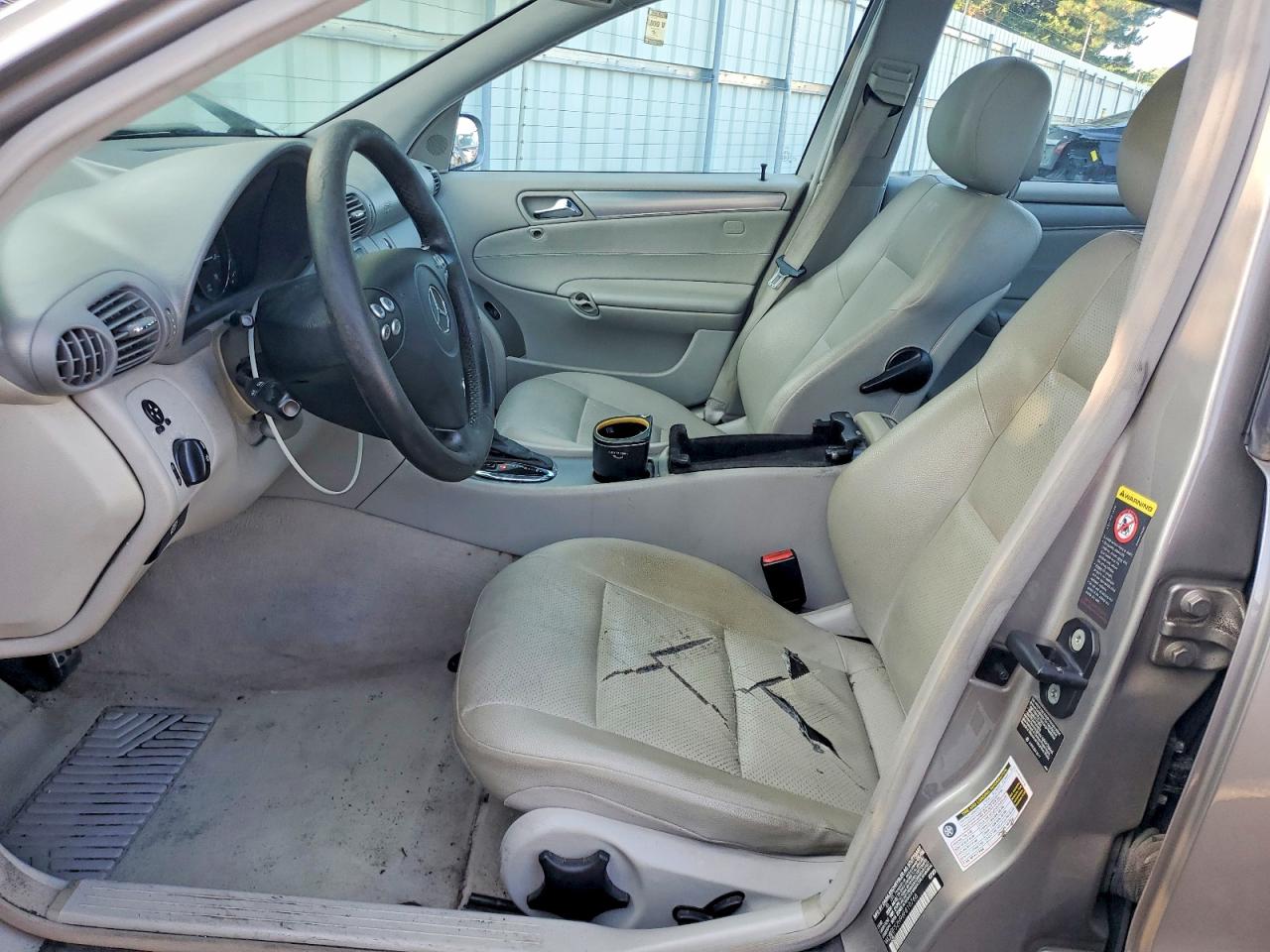 2006 Mercedes-benz C 230 Silver vin: WDBRF52H96F810768