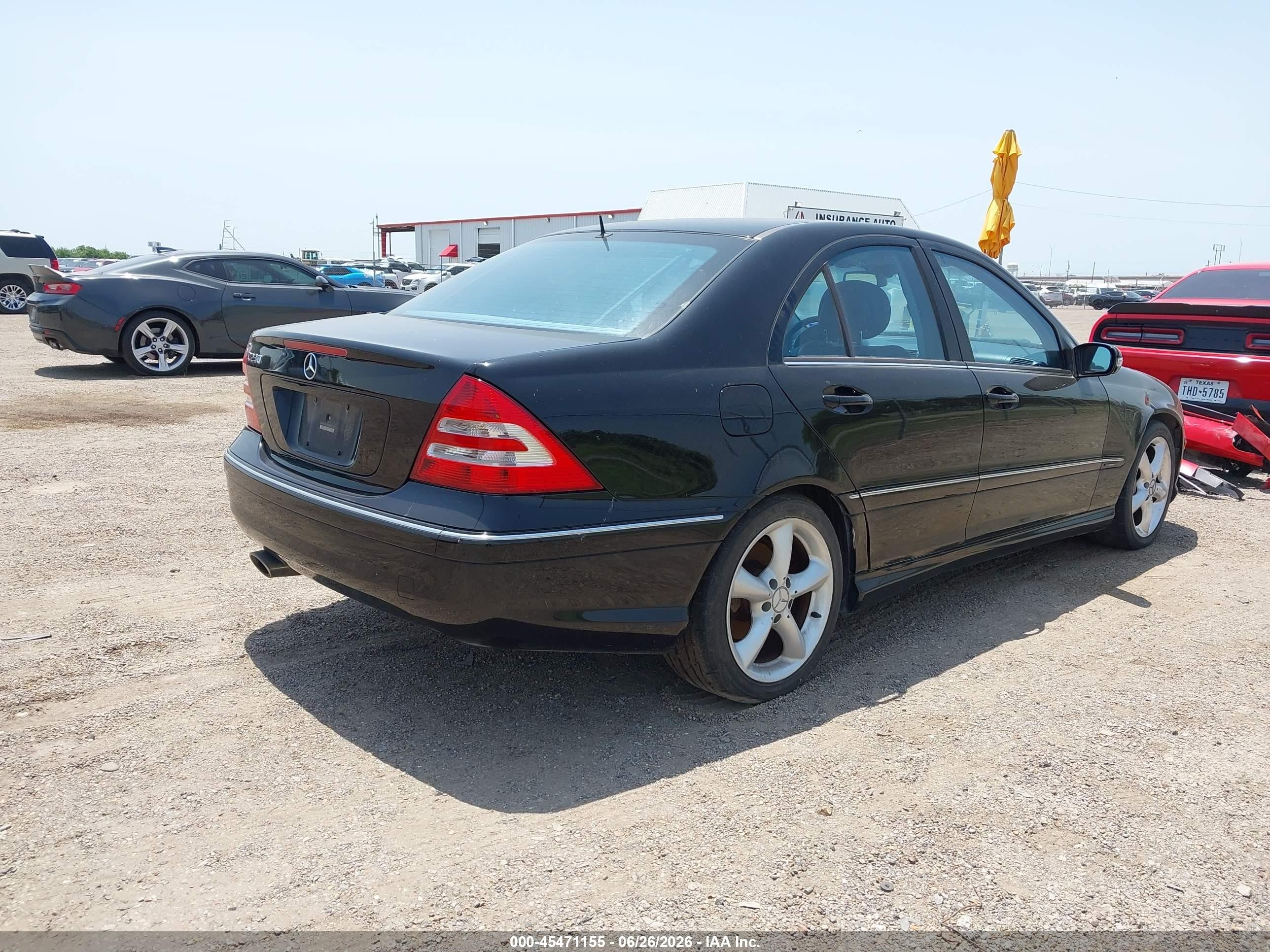 2006 Mercedes-benz C 230 Sport Черный vin: WDBRF52H96F836089