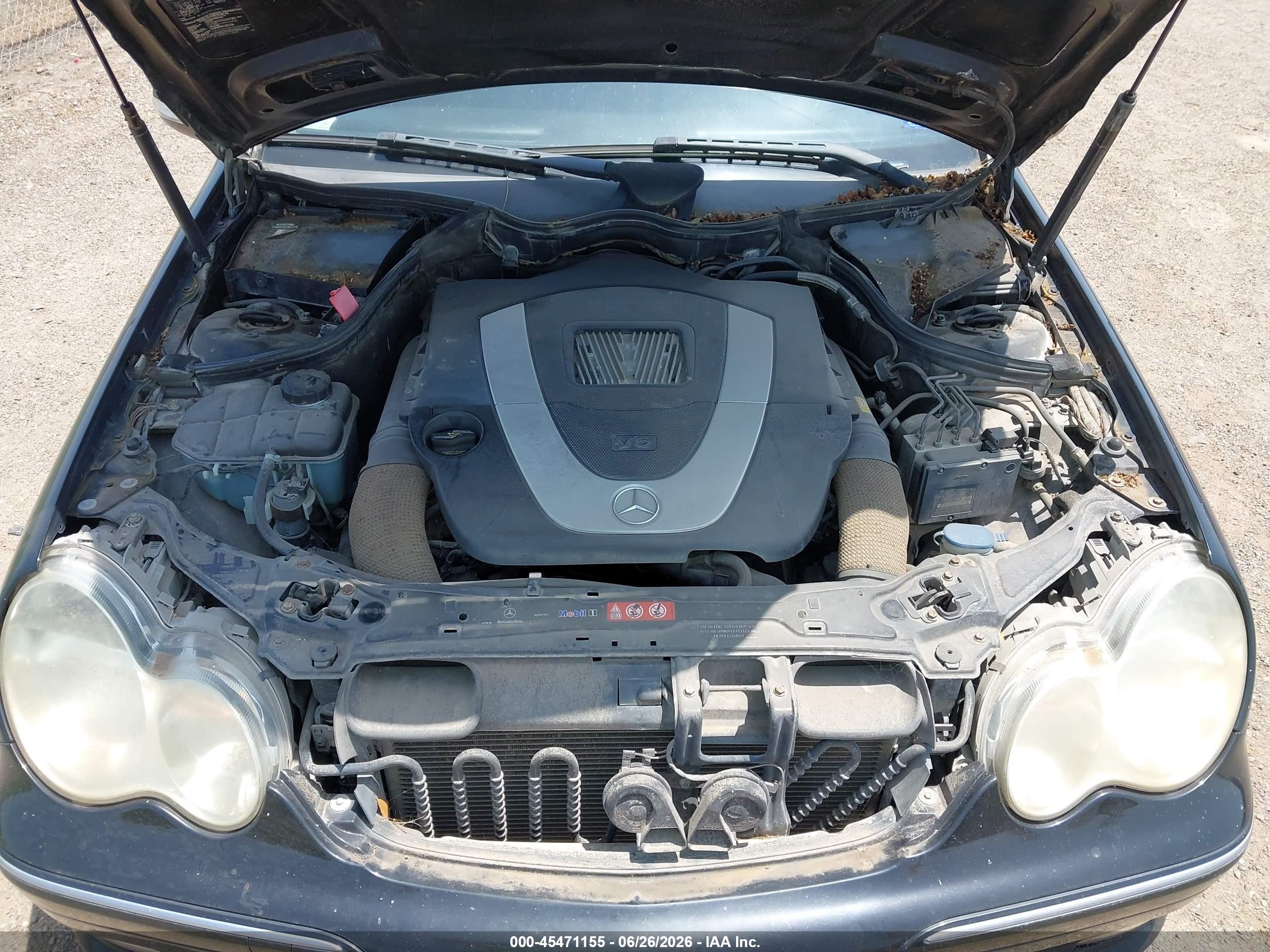 2006 Mercedes-benz C 230 Sport Черный vin: WDBRF52H96F836089