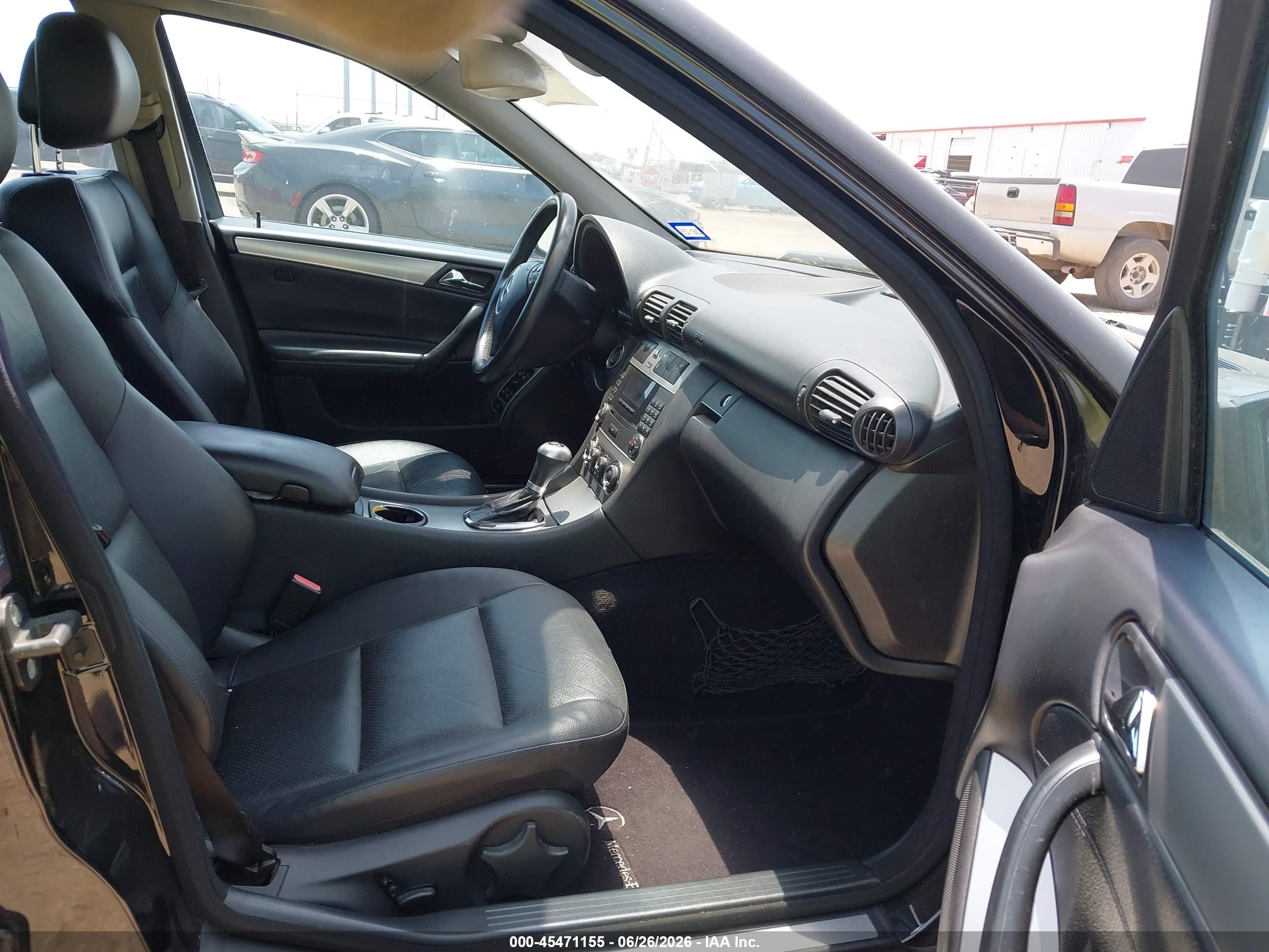 2006 Mercedes-benz C 230 Sport Черный vin: WDBRF52H96F836089