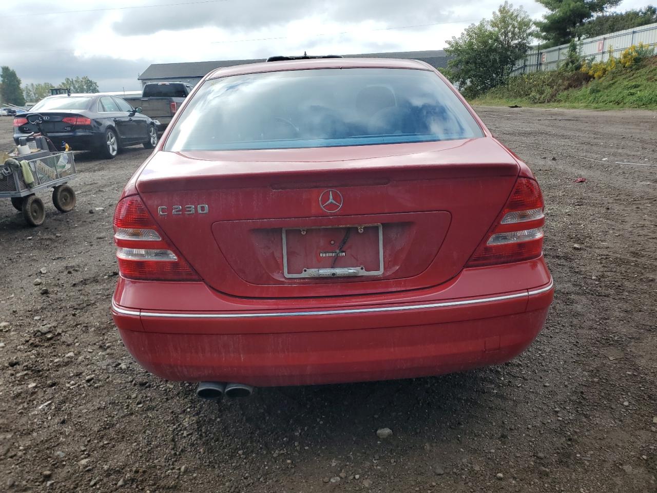 2007 Mercedes-benz C 230 Красный vin: WDBRF52H97F919877