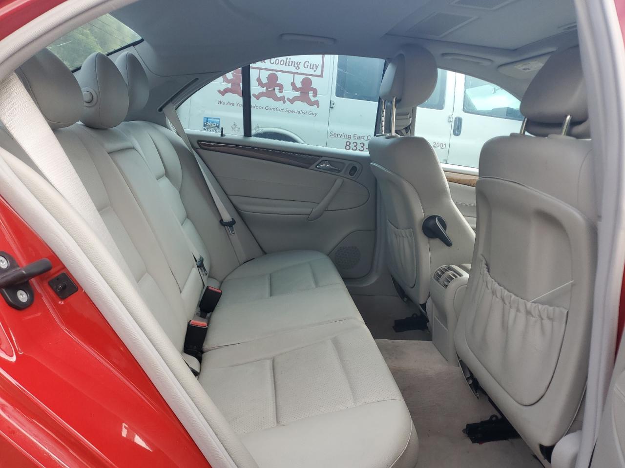 2007 Mercedes-benz C 230 Красный vin: WDBRF52H97F919877