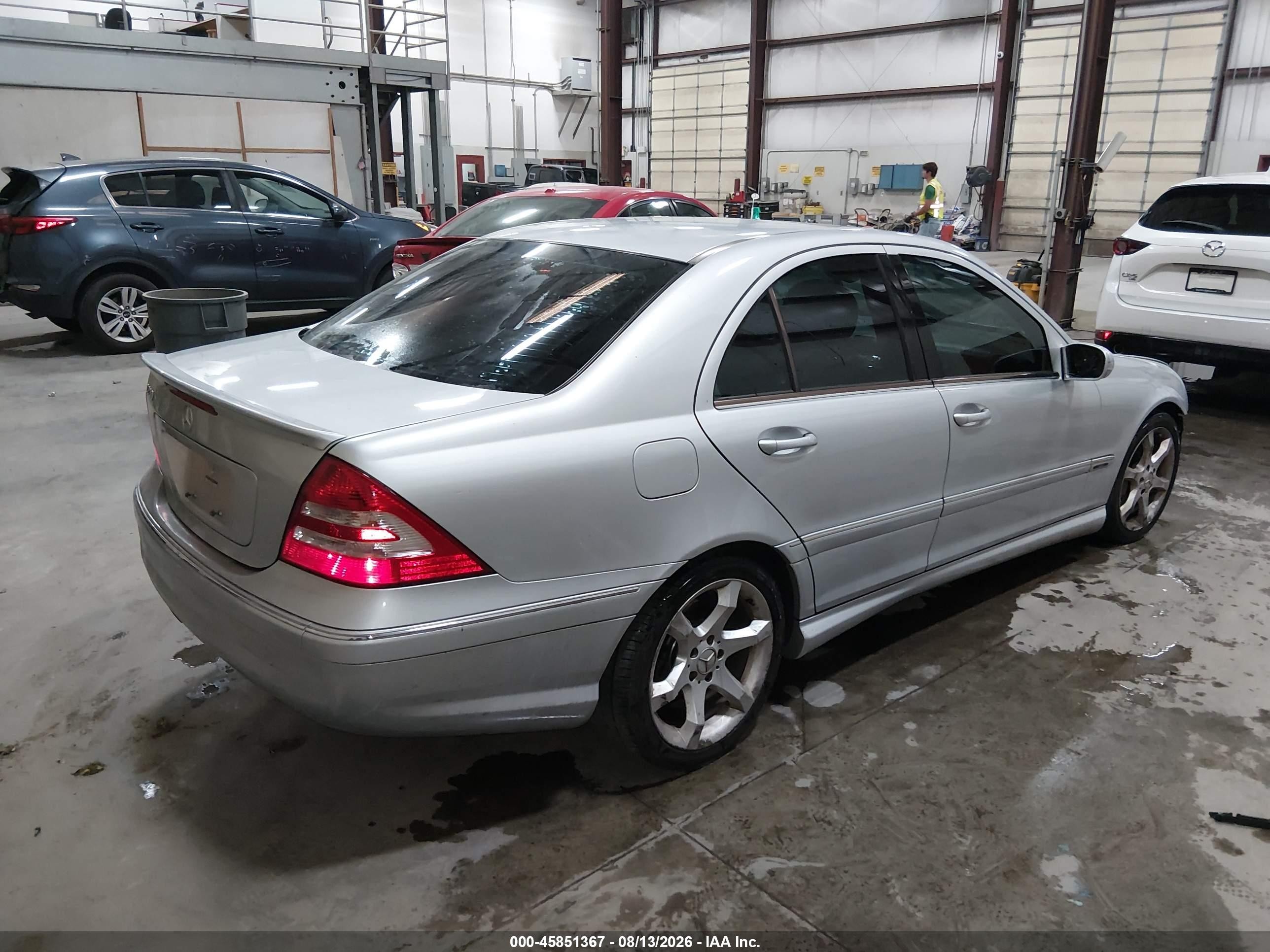 2007 Mercedes-benz C 230 Sport Серебряный vin: WDBRF52H97F934959