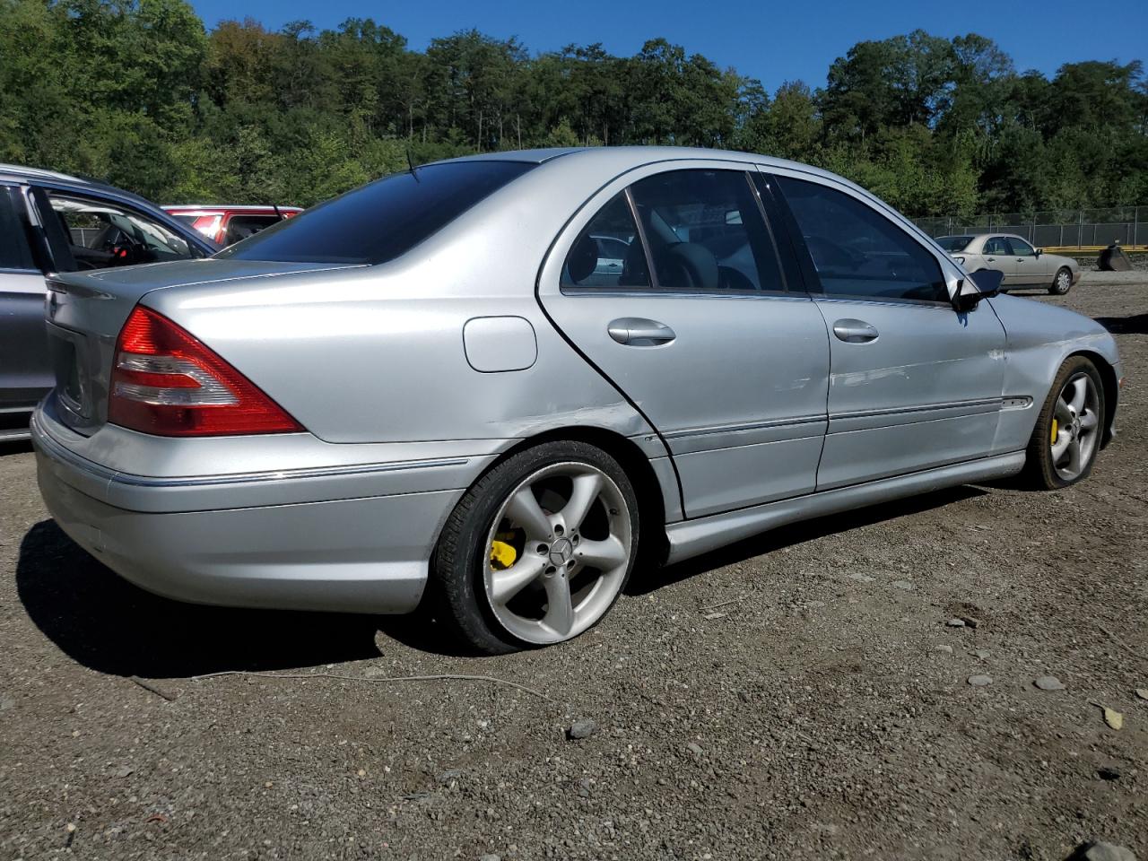 2006 Mercedes-benz C 230 Silver vin: WDBRF52HX6E019784