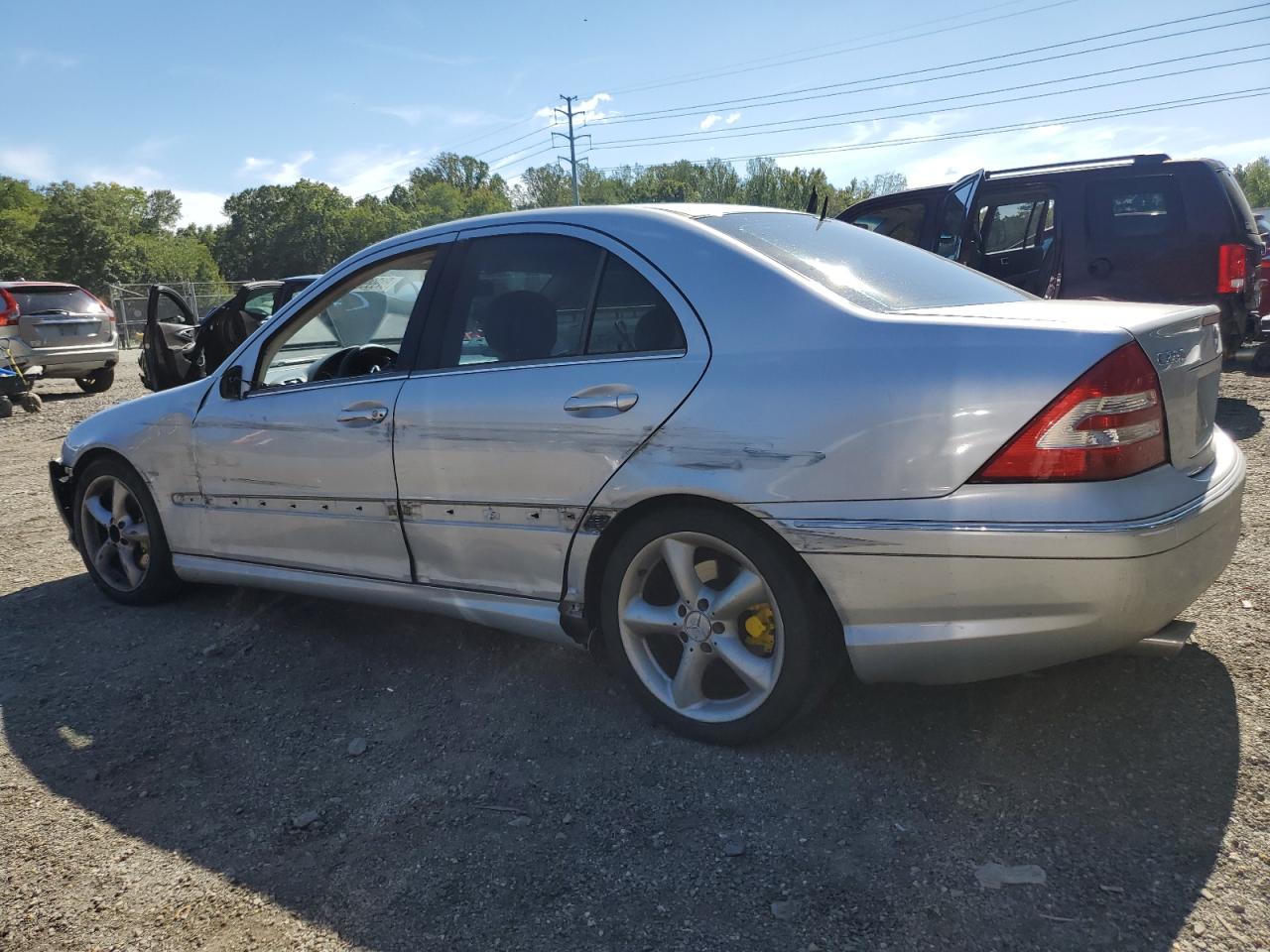 2006 Mercedes-benz C 230 Silver vin: WDBRF52HX6E019784