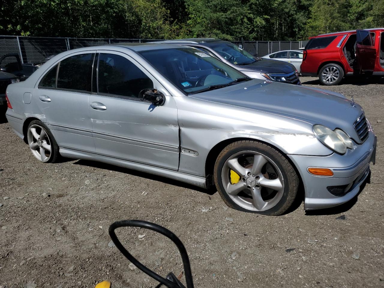 2006 Mercedes-benz C 230 Silver vin: WDBRF52HX6E019784