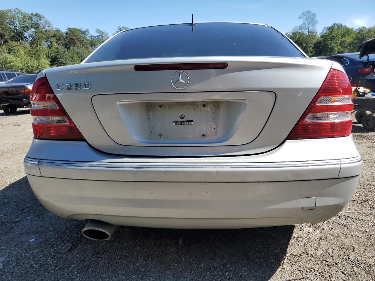 2006 Mercedes-benz C 230 Silver vin: WDBRF52HX6E019784